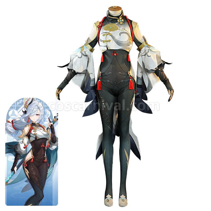 Genshin Impact Shenhe Fullset Cosplay Costumes coscarnival01118826