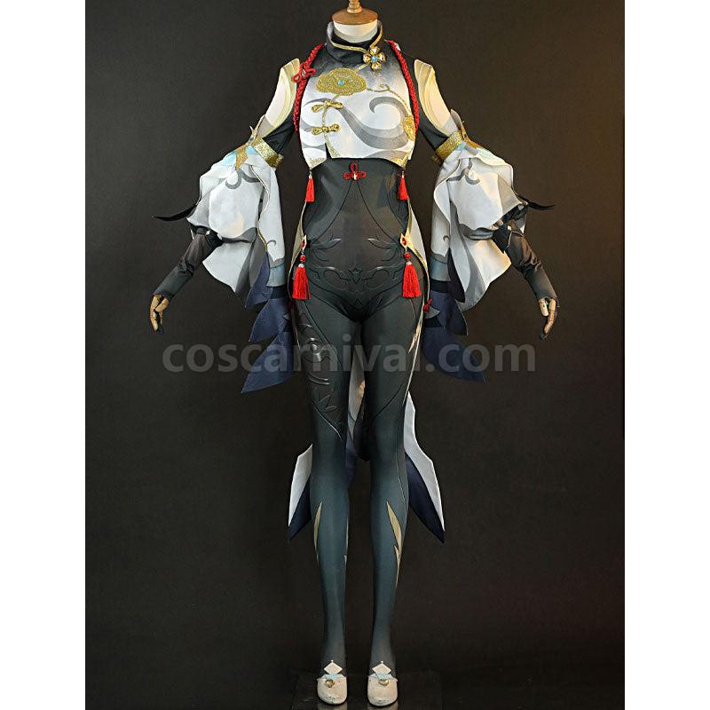 Genshin Impact Shenhe Fullset Cosplay Costumes coscarnival01118833