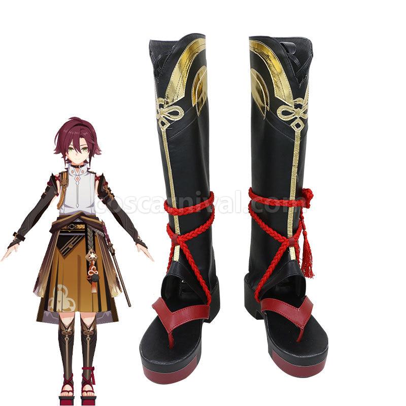 Genshin Impact Shikanoin Heizou Cosplay Shoes coscarnival01112189