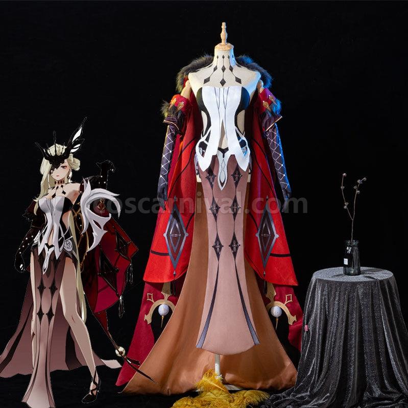 Genshin Impact Signora The Fair Lady Fullsuit Cosplay Costumes coscarnival011111885