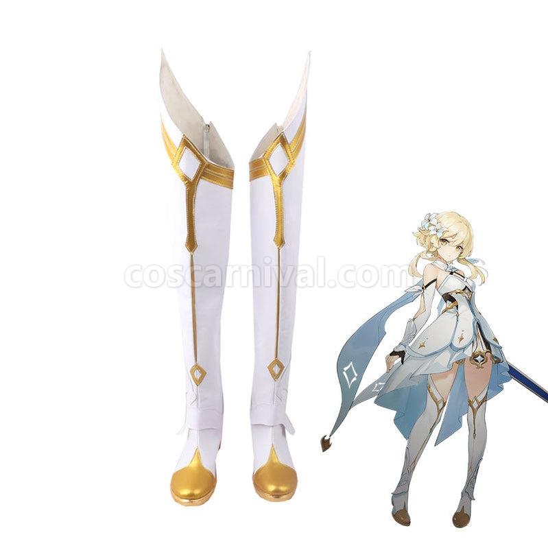 Genshin Impact Traveler Female Cosplay Shoes coscarnival011110426