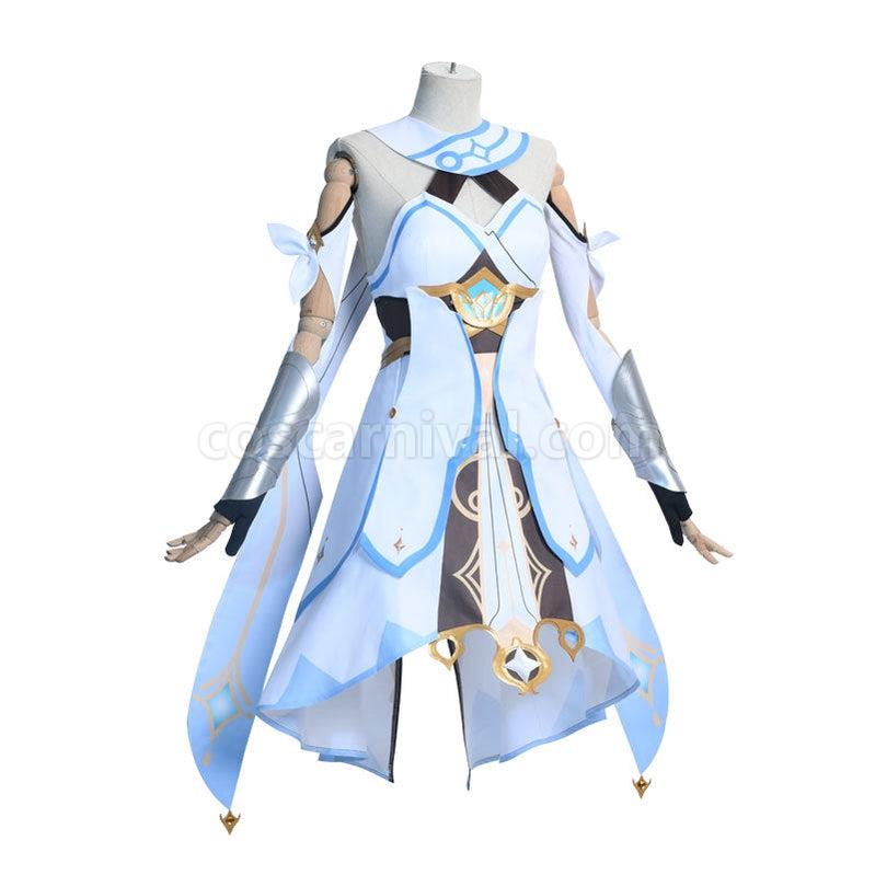 Genshin Impact Traveler Lumine Fullset Cosplay Costumes coscarnival011113039