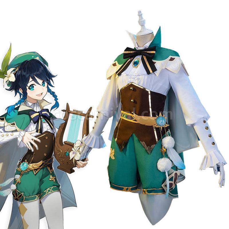 Genshin Impact Venti Gradient Full set Cosplay Costume coscarnival011113593