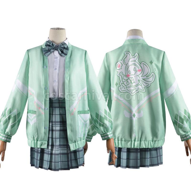 Genshin Impact Venti Gradient JK Uniform Cosplay Costumes coscarnival01113664