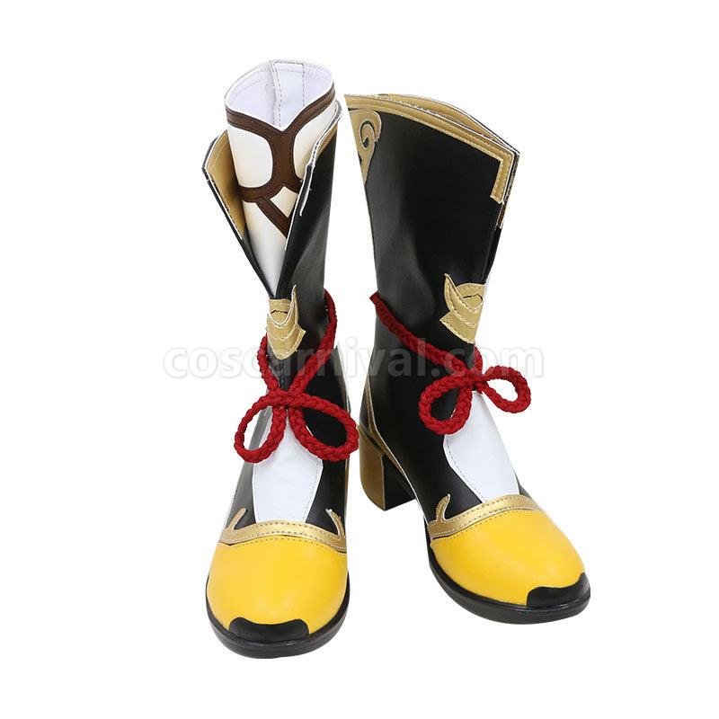Genshin Impact Xiangling Cosplay Shoes coscarnival01113347