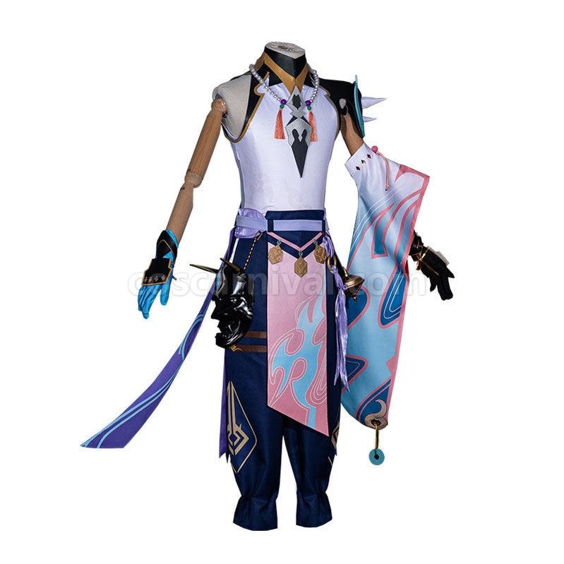 Genshin Impact Xiao Fullset Cosplay Costumes coscarnival011112313