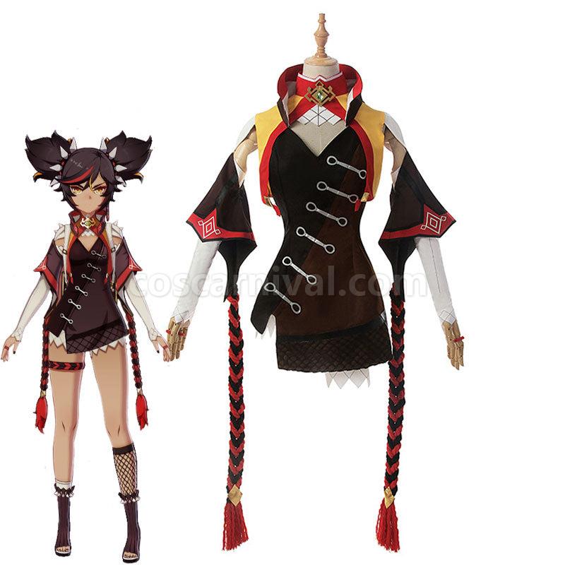 Genshin Impact Xinyan Cosplay Costumes coscarnival01117164