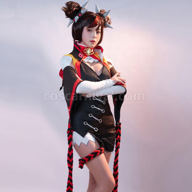 Genshin Impact Xinyan Cosplay Costumes coscarnival01117171
