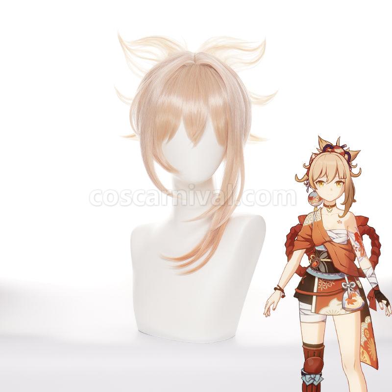 Genshin Impact Yoimiya Xiaogong Halloween Cosplay Wigs coscarnival01119913