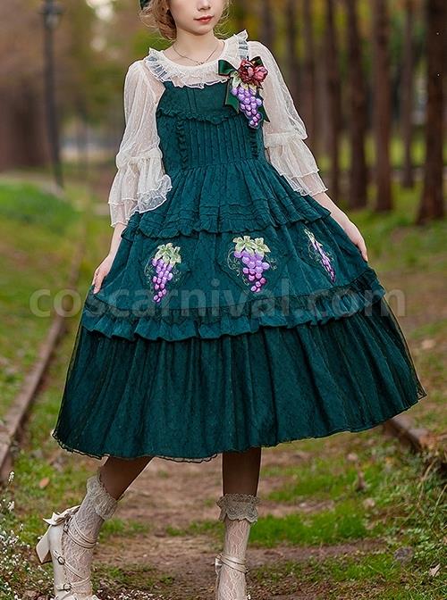 Grape-Manor-Series-Solid-Color-Jacquard-Grape-Embroidery-Elegant-Classic-Lolita-Sleeveless-Dress-coscarnival-2724