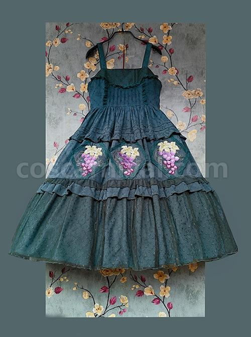 Grape-Manor-Series-Solid-Color-Jacquard-Grape-Embroidery-Elegant-Classic-Lolita-Sleeveless-Dress-coscarnival-2726