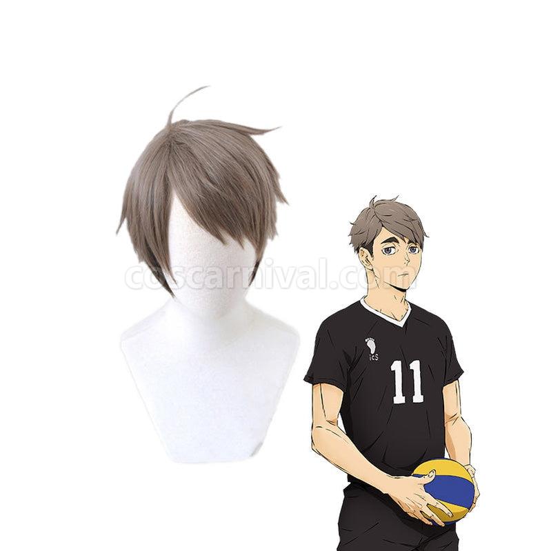 Haikyuu Osamu Miya Short Gray Cosplay Wigs coscarnival011117352