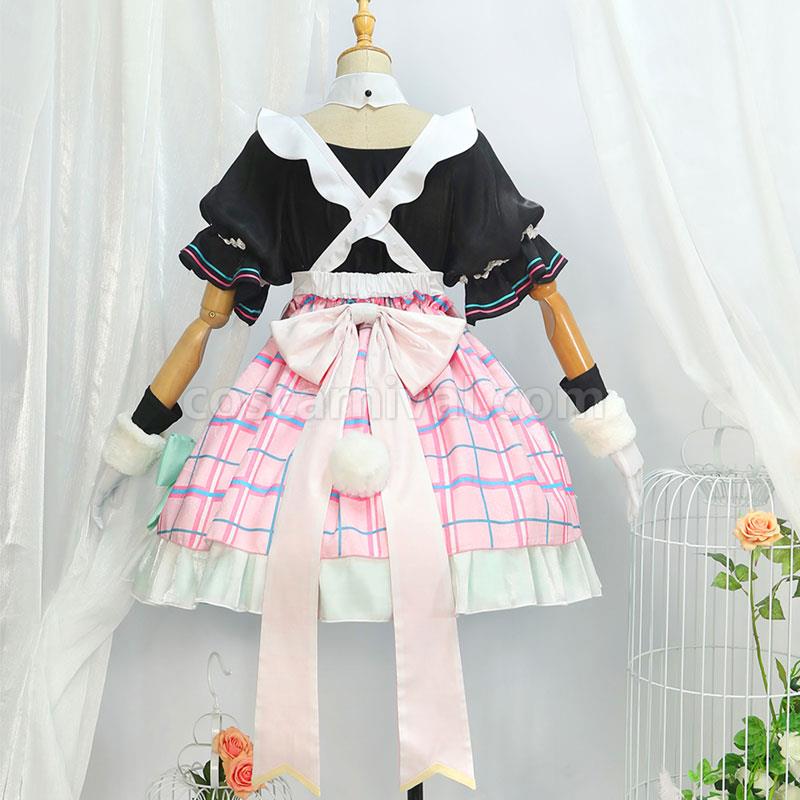 Hatsune Miku Magical Mirai 2021 Clover Bunny Miku Maid Cosplay Costumes coscarnival01119244