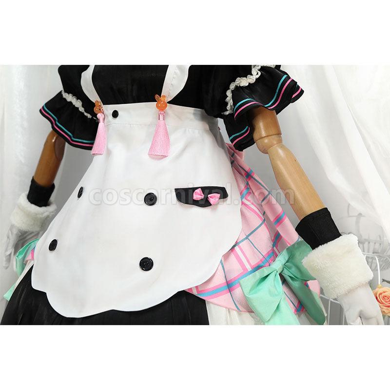 Hatsune Miku Magical Mirai 2021 Clover Bunny Miku Maid Cosplay Costumes coscarnival01119277