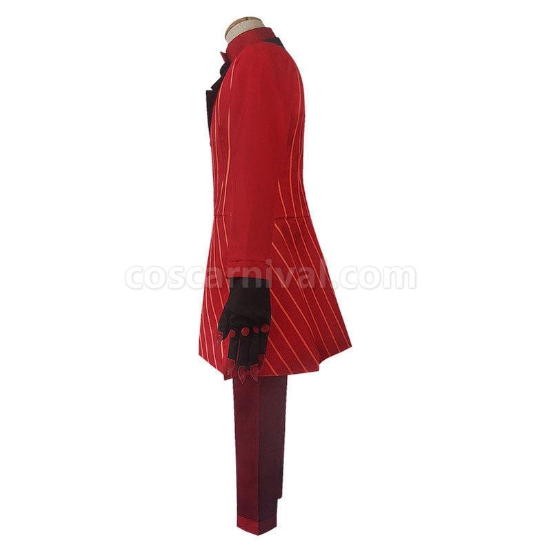 Hazbin Hotel Alastor Red Uniform Outfit Full Set Halloween Cosplay Costumes coscarnival011115380