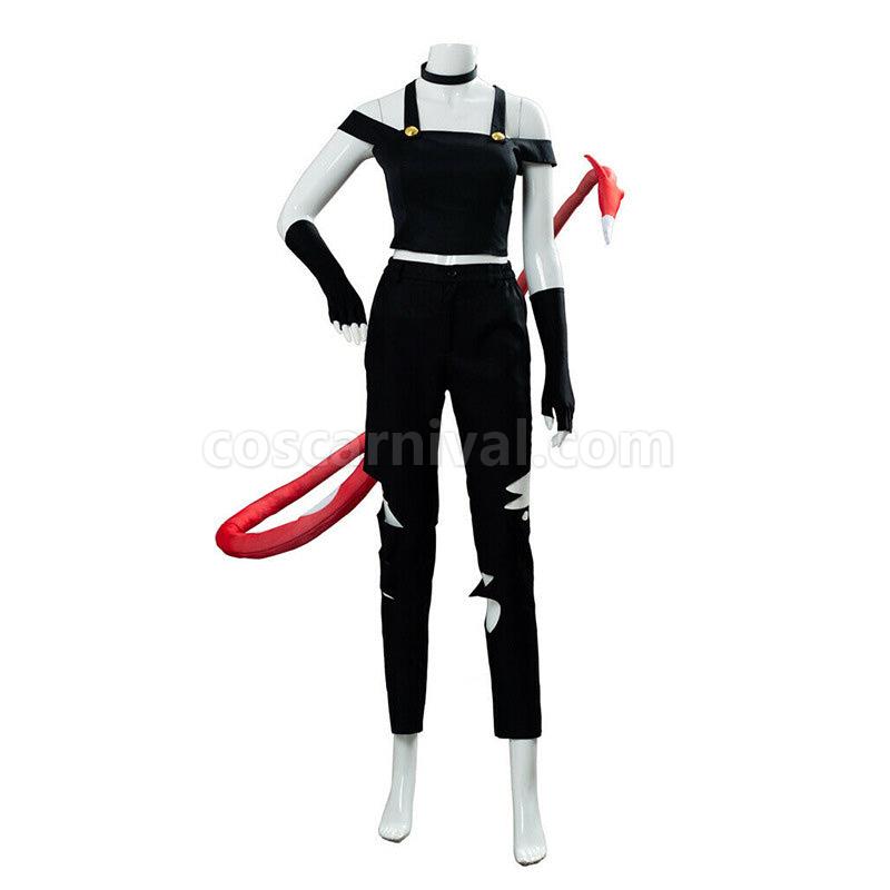Hazbin Hotel Angel Dust Balck Fullset Halloween Cosplay Costumes coscarnival01119550