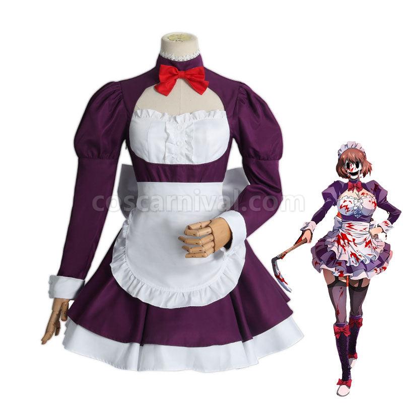 High Rise Invasion Tenkuu Shinpan Maid Mask Cosplay Costumes coscarnival01119514
