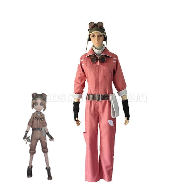 Identity V Mechanic Cute Pink Tracy Reznik Cosplay Costume coscarnival011115316