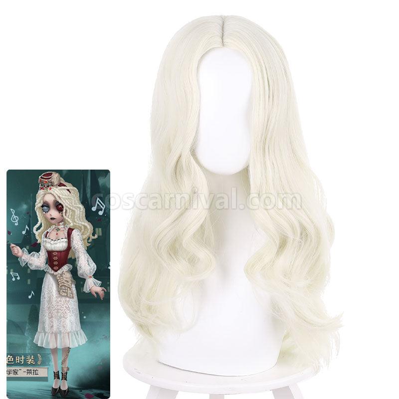 Identity V White Day Psychologist Ada Laila Cream Yellow Cosplay Wigs coscarnival01116799