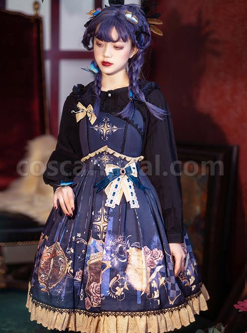 Immortal-Bottle-Series-JSK-Retro-Printing-Classic-Lolita-Sling-Dress-coscarnival-4210