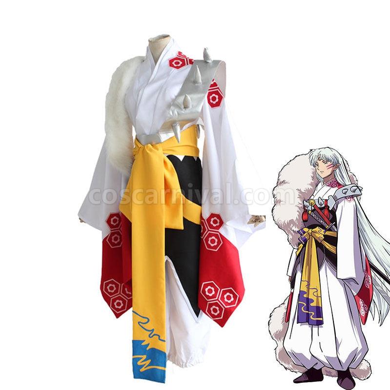 Inuyasha Sesshoumaru Cosplay Costume coscarnival011114797