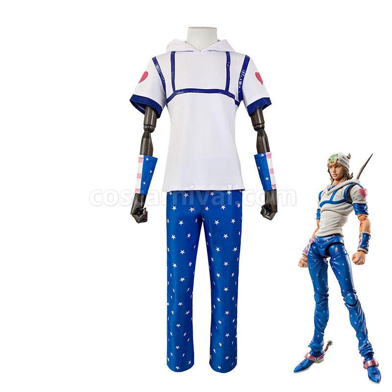 JoJo's Bizarre Adventure Johnny Joestar Cosplay Costumes coscarnival01119736
