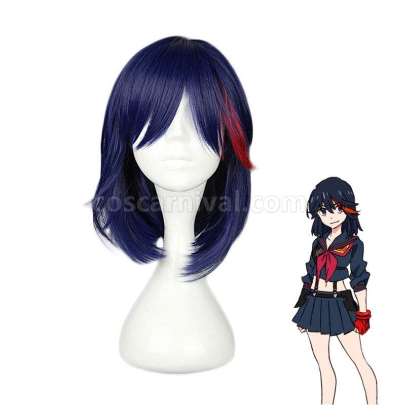 KILL la KILL Matoi Ryuuko Short Dark Blue Cosplay Wigs coscarnival011116296