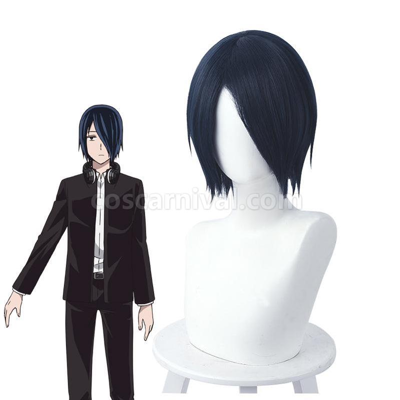 Kaguya sama Love is War Yu Ishigami Navy Blue Men's Short Cosplay Wigs coscarnival011118788