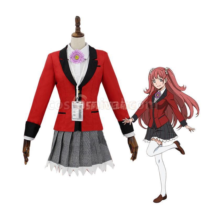 Kakegurui Yumemite Yumemi Uniform Cosplay Costumes coscarnival011118398