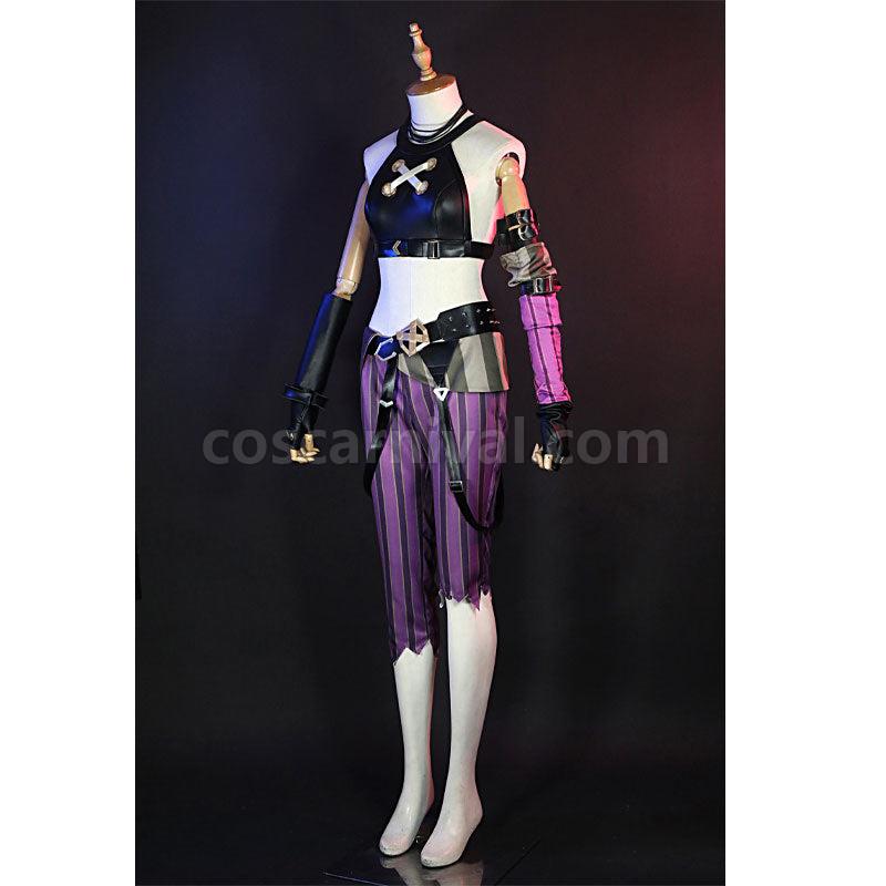 LOL Arcane Jinx Fullset Cosplay Costumes coscarnival01118898