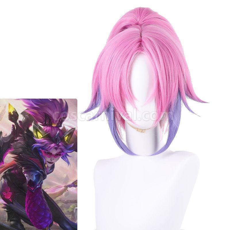 LOL Battle Bat Vayne Cosplay Wigs coscarnival01116592