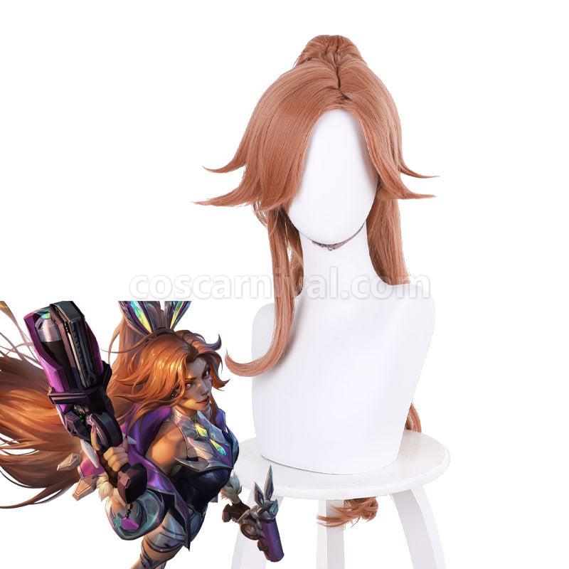 LOL Battle Bunny Miss Fortune Brown Cosplay Wigs coscarnival01116597