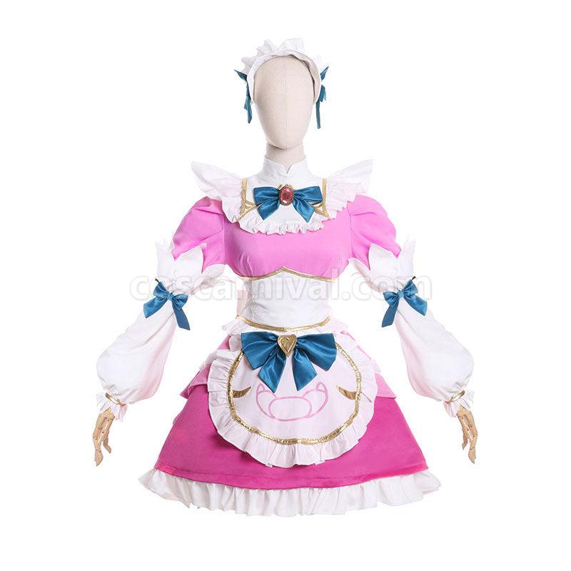 LOL Cafe Cutie Soraka Fullset Cosplay Costumes coscarnival01117732
