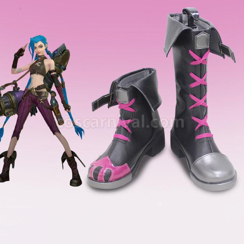 LOL Fortnite Arcane Jinx Cosplay Shoes coscarnival01118750