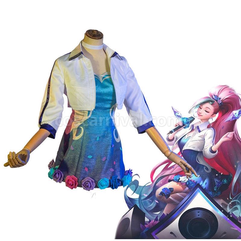 LOL KDA ALL OUT Seraphine Rising Star Fullset Cosplay Costumes coscarnival011113535