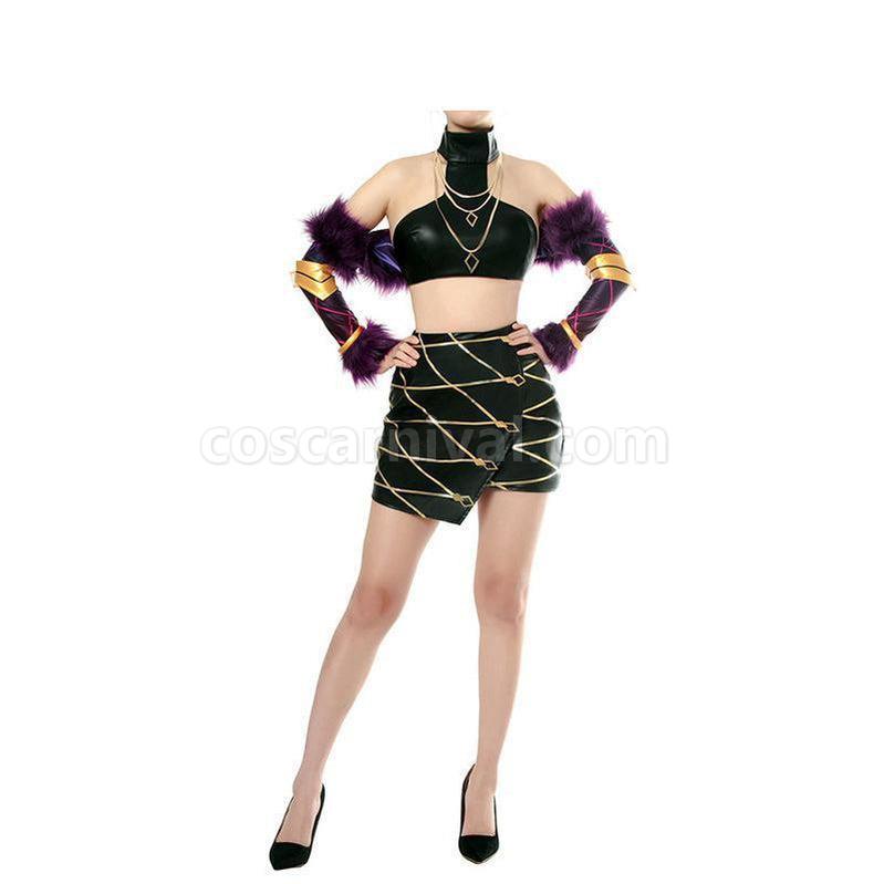 LOL KDA Skin Evelynn Outfit Full sets Cosplay Costumes Cosplay coscarnival011119105