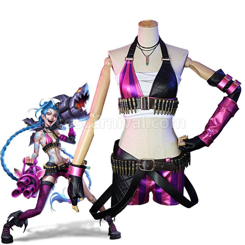 LOL Loose Cannon jinx Cosplay Costumes coscarnival01118118
