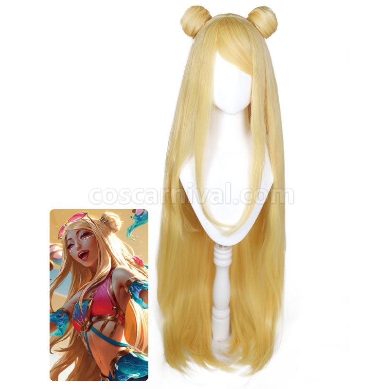 LOL Ocean Song Seraphine Cosplay Wigs coscarnival01114012