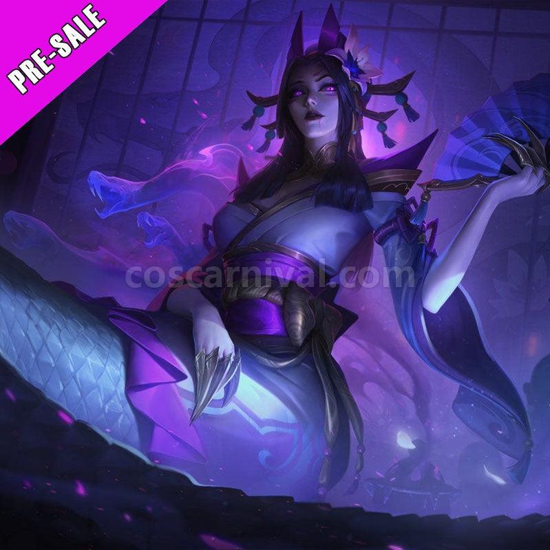 LOL Spirit Blossom Cassiopeia Cosplay Costume And Cosplay Wigs Pre Sale coscarnival011117158