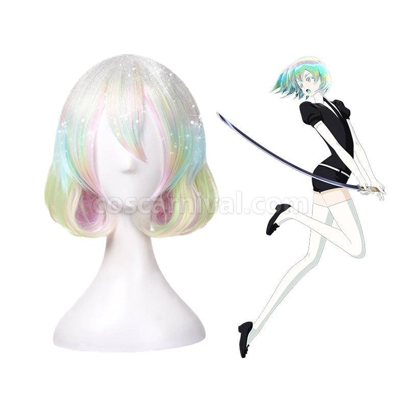 Land of the Lustrous Diamond Short Colorful Cosplay Wigs coscarnival011114172
