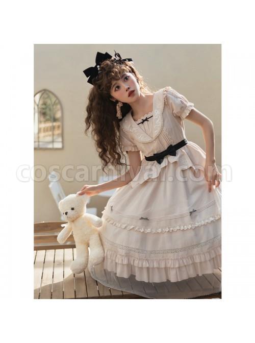 Letters-And-Poems-Glazed-Window-Series-Pattern-Exquisite-Embroidery-Doll-Collar-Pleated-Hem-Bow-Knot-Apron-Lolita-Dress-Set-coscarnival-2595