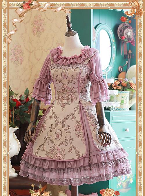 Light-Purple-Chiffon-Tridimensional-Embroidery-Cake-Skirt-coscarnival-3933