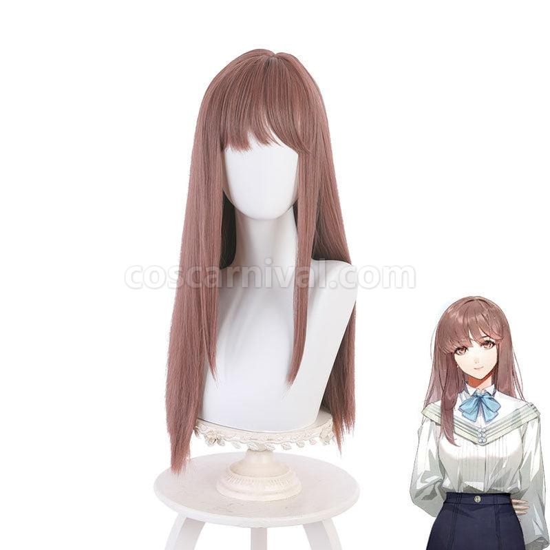 Light and Night Heroine Light Brown Long Cosplay Wigs coscarnival011110456