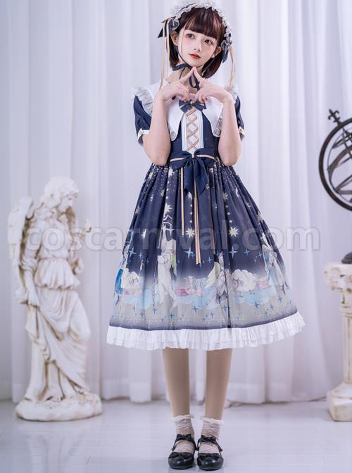 Little-Prince-Series-Printing-Bowknot-High-Waist-Sweet-Lolita-Short-Sleeve-Dress-coscarnival-3488.jpg