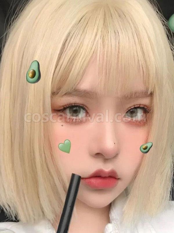 ROCOCO Style Lolita Wig Short Heat-resistant Fiber Gray Lolita Accessories
