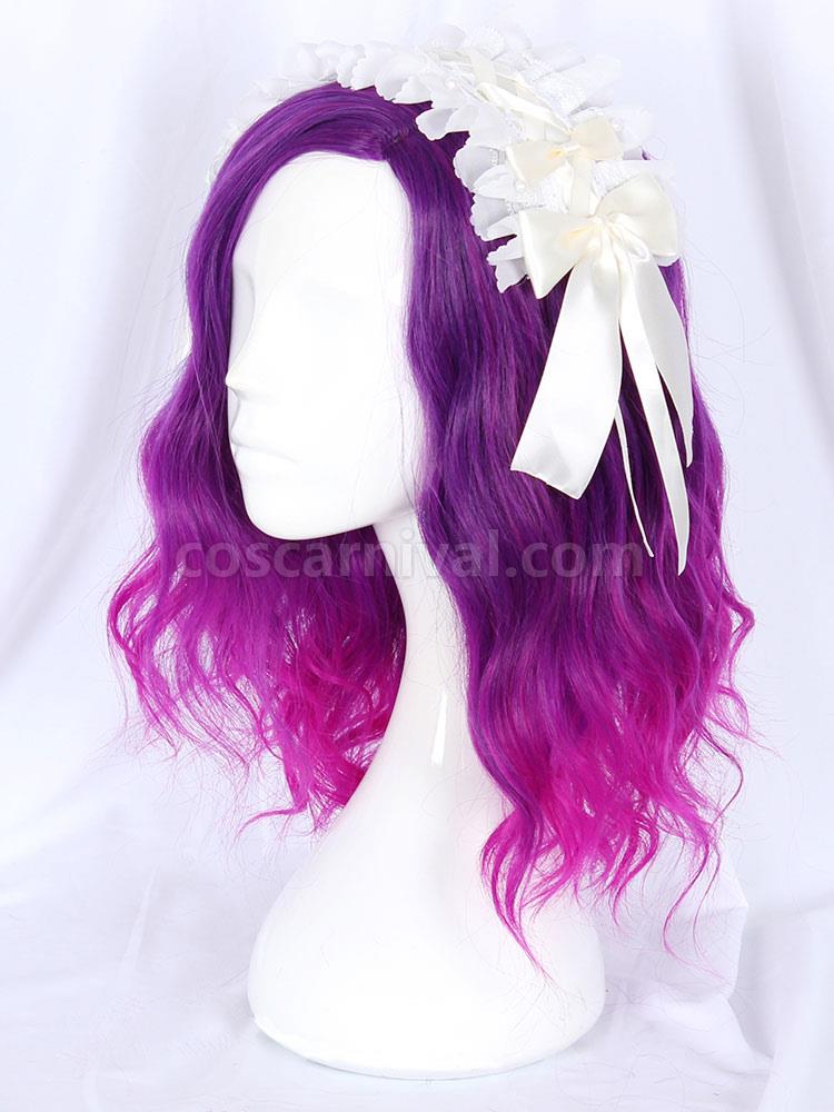 Sweet Lolita Wigs Piping Ombre Fiber Fuchsia Lolita Accessories