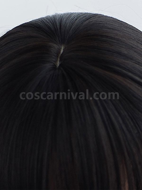 Black Lolita Wig Blunt Bang Full Volume Curl Tousled Short Lolita Wig