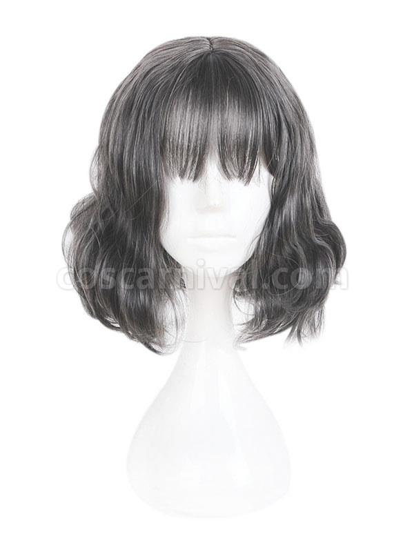 Harajuku Lolita Wig Wispy Fringe Feathery Curl Deep Gray Lolita Wig