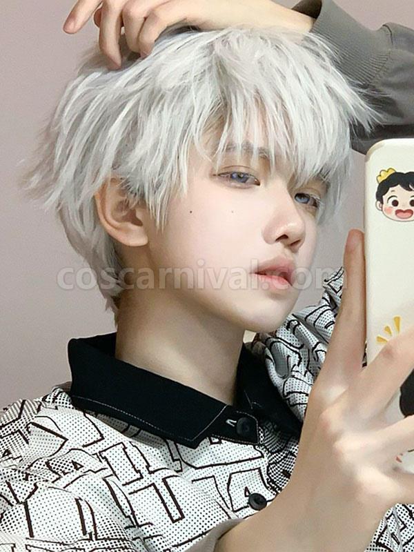 ROCOCO Style Lolita Wig Silver Short Heat-resistant Fiber Lolita Accessories