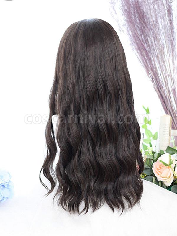 Harajuku Fashion Lolita Wig Long Heat-resistant Fiber Coffee Brown Lolita Accessories